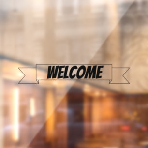 Welcome Banner Ribbon,