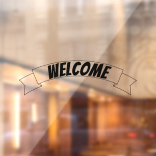 Welcome Banner Ribbon,