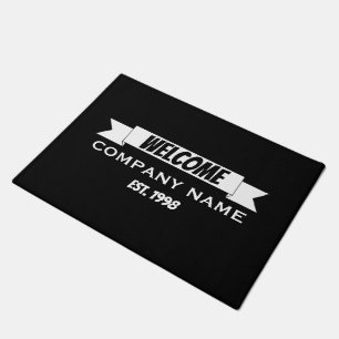 Welcome Banner Ribbon, Company Name Doormat