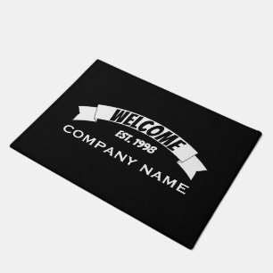 Welcome Banner Ribbon, Company Name Doormat