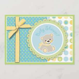 Welcome Bear Invitation Card