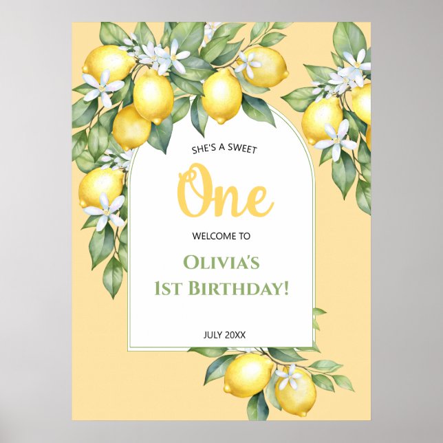 Welcome Birthday Poster (Front)