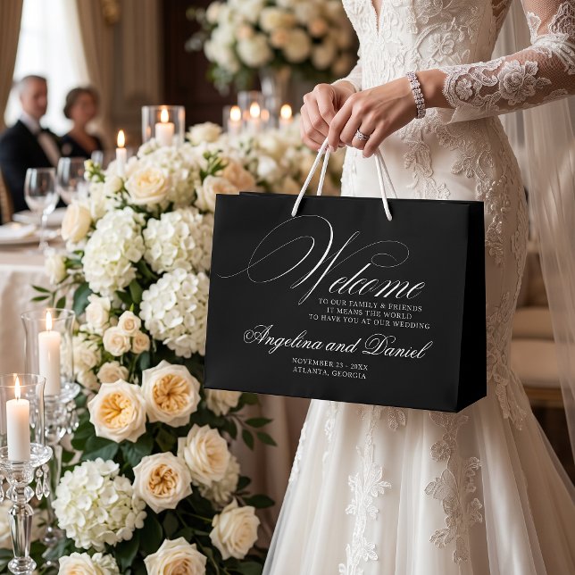 Welcome Black Bags For Wedding Guests (Creator Uploaded)