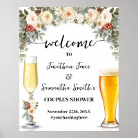 Welcome Bubbles & Brews Winter Couples Shower