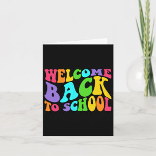 Welcome Byck To School 1st Day Of School Students Card