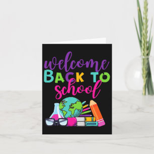 Welcome Byck To School Card