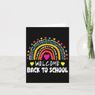 Welcome Byck To School First Day Of School Teacher Card