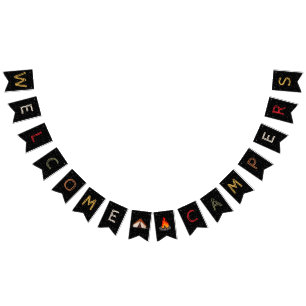 Welcome Campers Bunting Banner