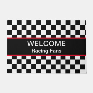 Welcome Car Racing Fans Doormat