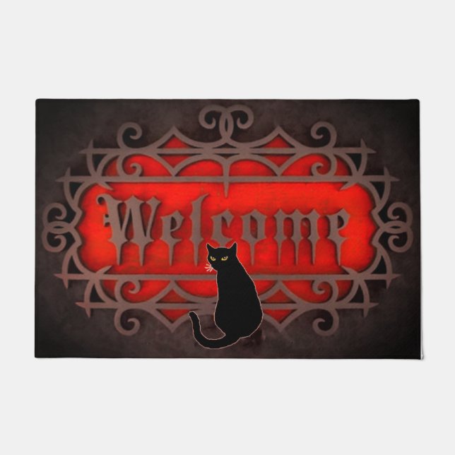 Welcome Cat Doormat (Front)