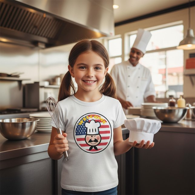 Welcome Chef With American Flag  T-Shirt (Creator Uploaded)