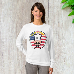 Welcome Chef With American Flag T-Shirt