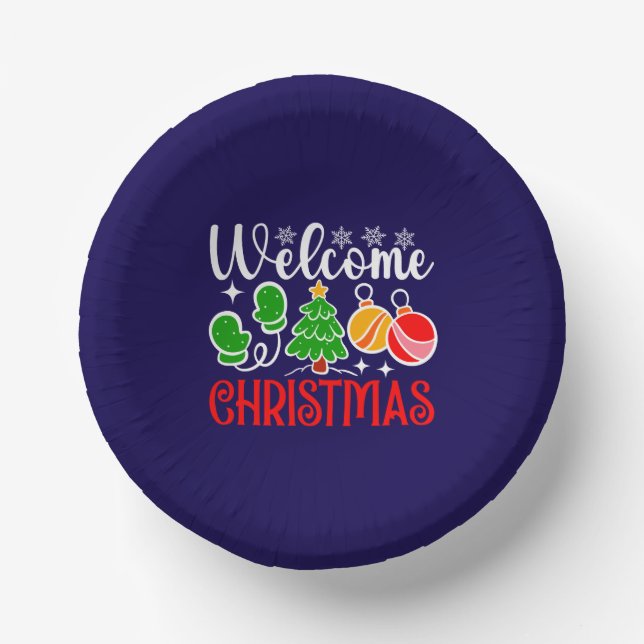 Welcome Christmas-63758 Paper Plate (Front)