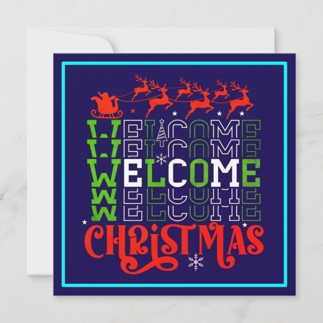 Welcome Christmas-84767 Invitation (Front)