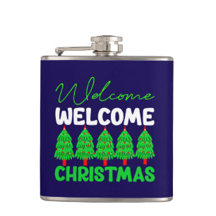 Welcome Christmas-85600 Hip Flask