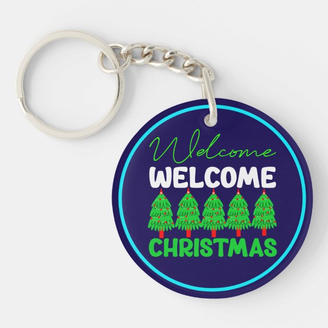Welcome Christmas-85600 Key Ring (Front)