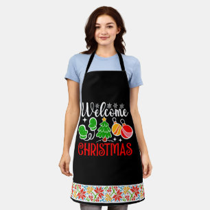 Welcome Christmas Apron