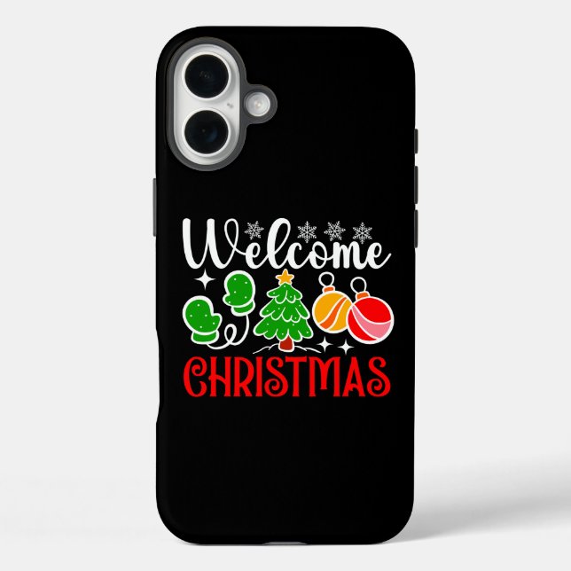 Welcome Christmas Case-Mate iPhone Case (Back)