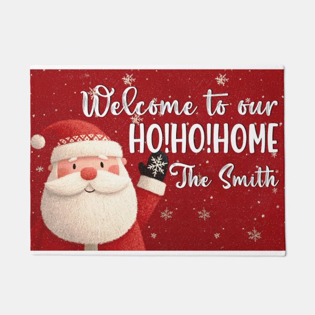 Welcome Christmas Doormat – Festive Holiday Welcom (Front)