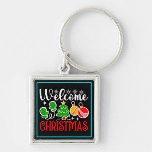 Welcome Christmas Key Ring