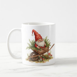 Welcome Christmas Merry Christmas Trees & Gnome Coffee Mug