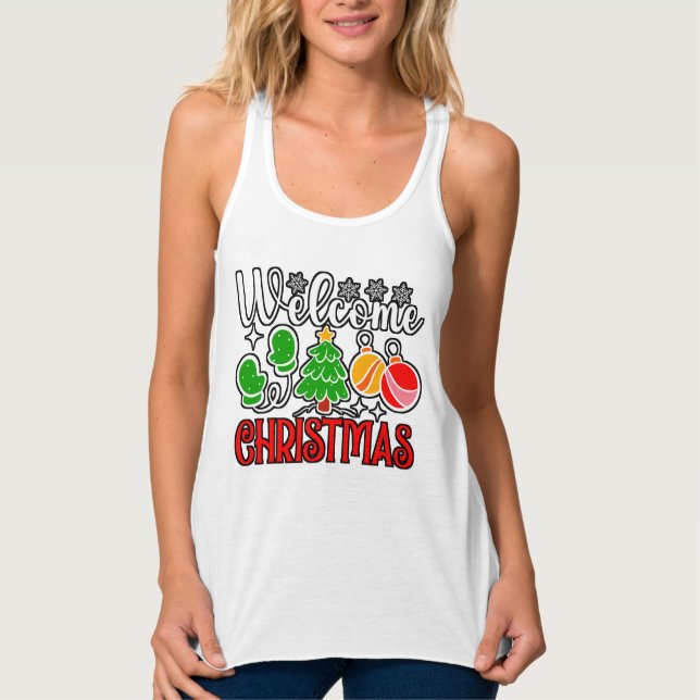 Welcome Christmas Singlet (Front)