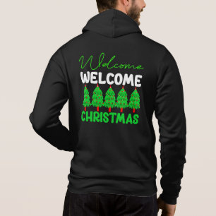 Welcome Christmas Tree Holiday Design-85600 Hoodie