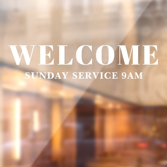 Welcome Church Door Decal (Creator Uploaded)