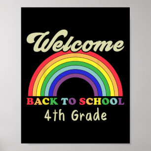 Welcome Ck To School 4th Grade Teacher Student Rai Poster