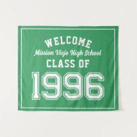 Welcome Class of 1996, Green Reunion Party Decor