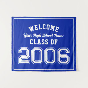 Welcome Class of 2006, 20 Year Reunion Decor Tapestry
