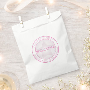 Welcome Custom Name Guest Bedroom Pastel Star Favour Bags