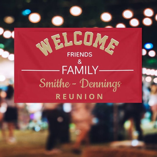 Welcome! Custome Family reunion banner (Creator Uploaded)