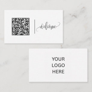 Welcome   Customisable QR code And Logo Template  Business Card
