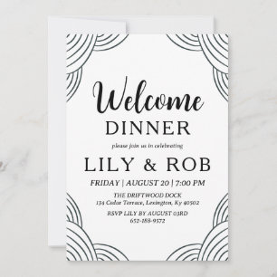 welcome dinner invitation