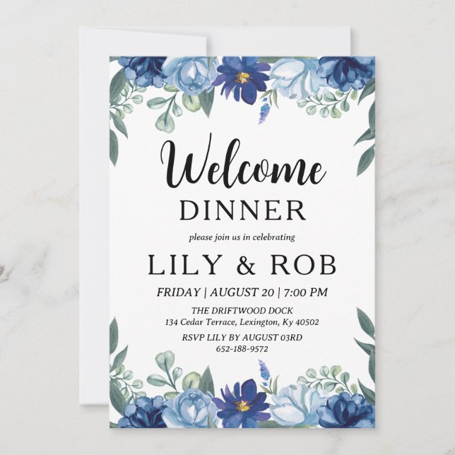 welcome dinner invitation (Front)