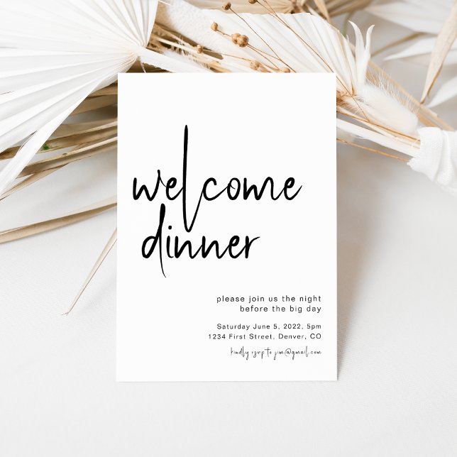 Welcome Dinner Rehearsal Dinner Invitation (Creator Uploaded)