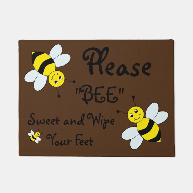 Welcome Door Mat/Bee's Doormat (Front)