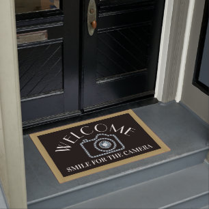 Welcome Door Mat - Smile for the Camera