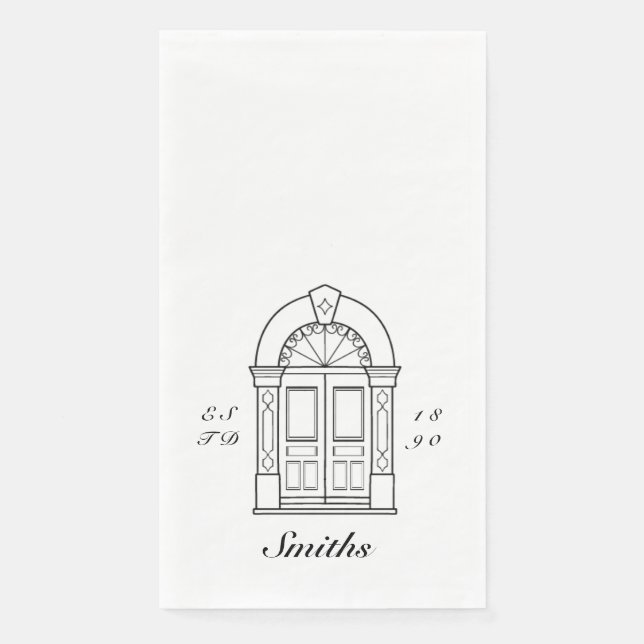 Welcome Door  Napkin (Front)