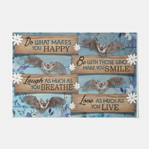 Welcome Doormat, Halloween Doormat, Bat Mat