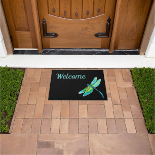 Welcome dragonfly doormat