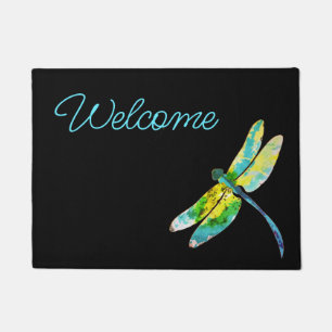 Welcome dragonfly doormat