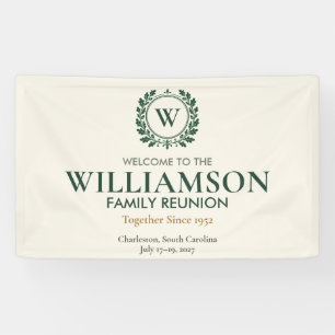 Welcome Elegant Family Reunion Banner