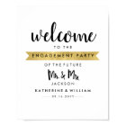 Welcome Engagement Poster Sign Future Mr and Mrs