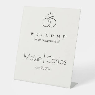 Welcome Engagement sign