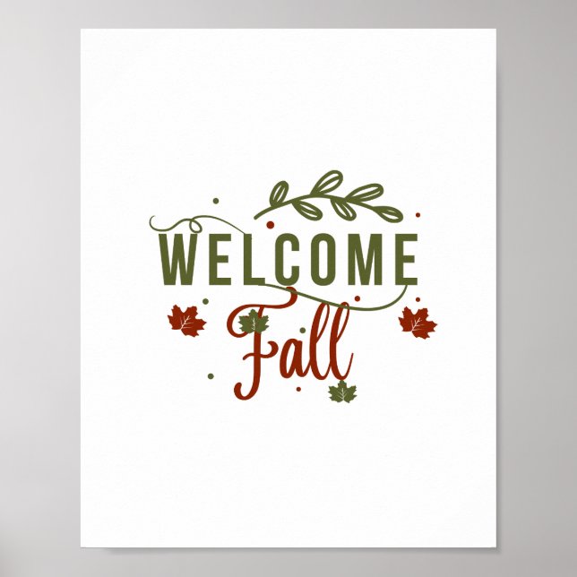 Welcome Fall  Poster (Front)