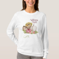 Welcome Fall Pumpkins Flowers 