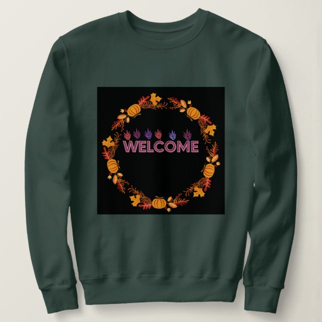 Welcome Fall Unisex Sweatshirt (Design Front)