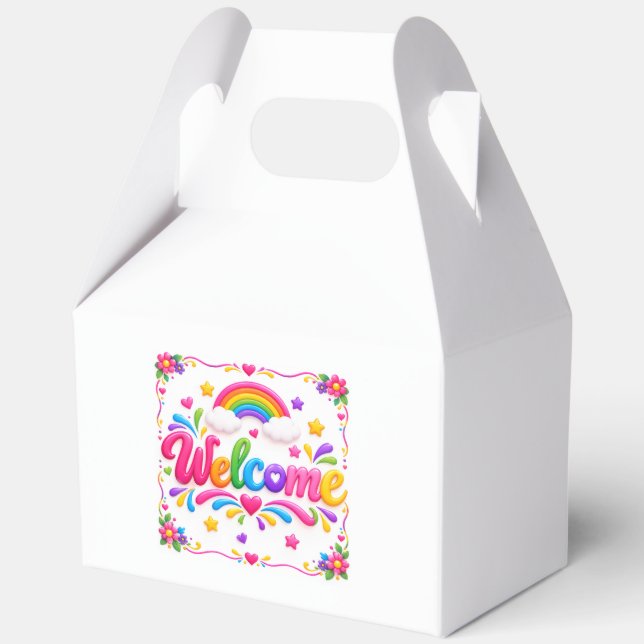 Welcome  favour box (Front)
